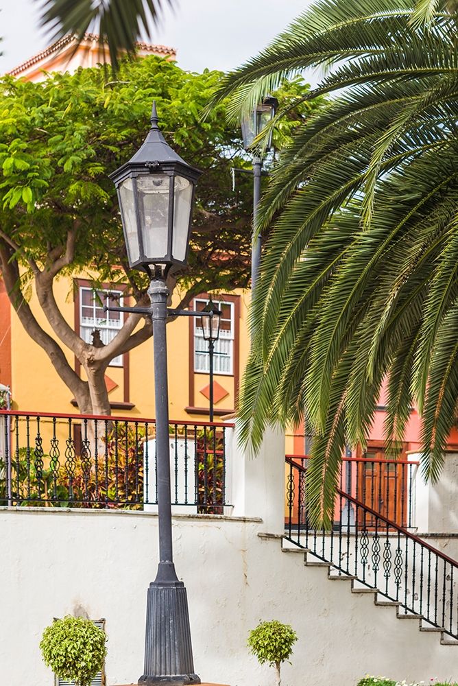Canary Islands-La Palma Island-San Andres-detail of the village square